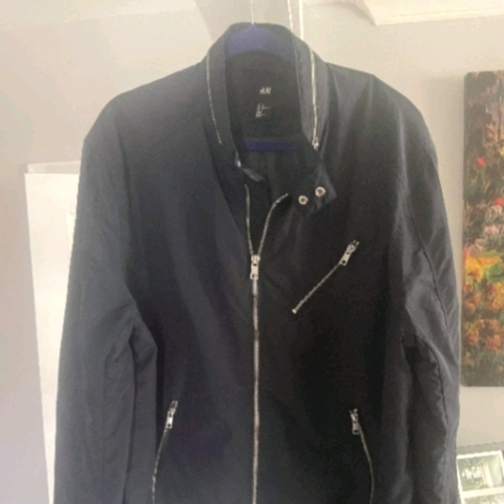 H&M windbreaker- dark blue